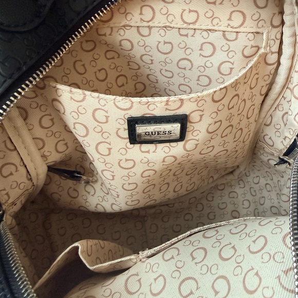 GUESS Embossed Black Backpack - Picture 3 of 7